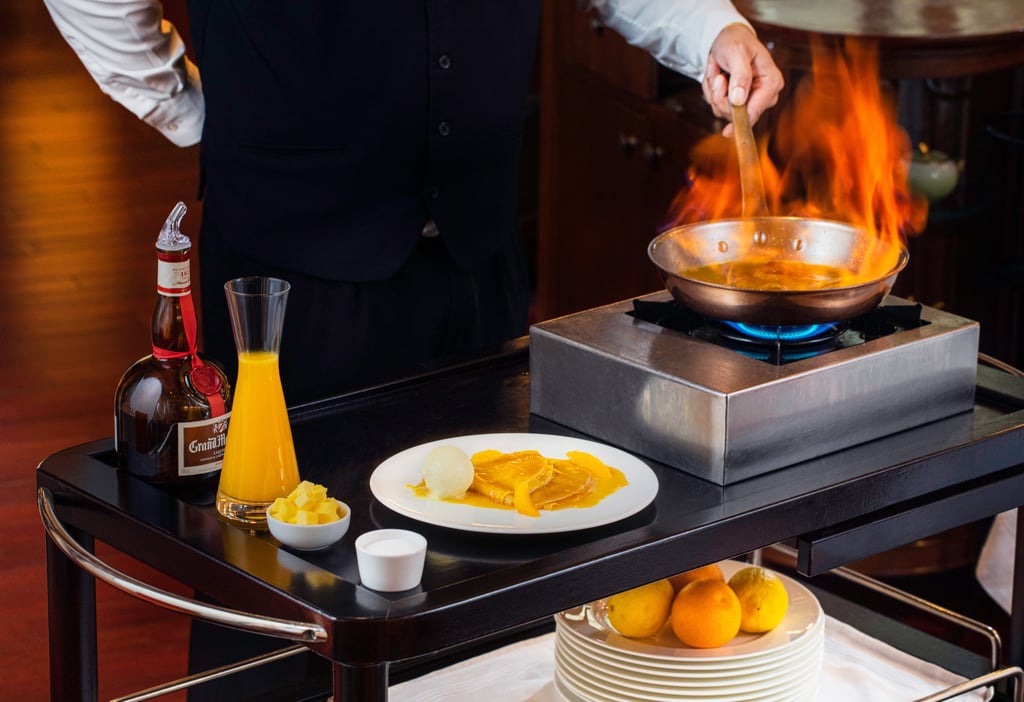 Crêpes Suzette at Aux Beaux Arts. Photo: Handout Crêpes Suzette at Aux Beaux Arts. Photo: Handout