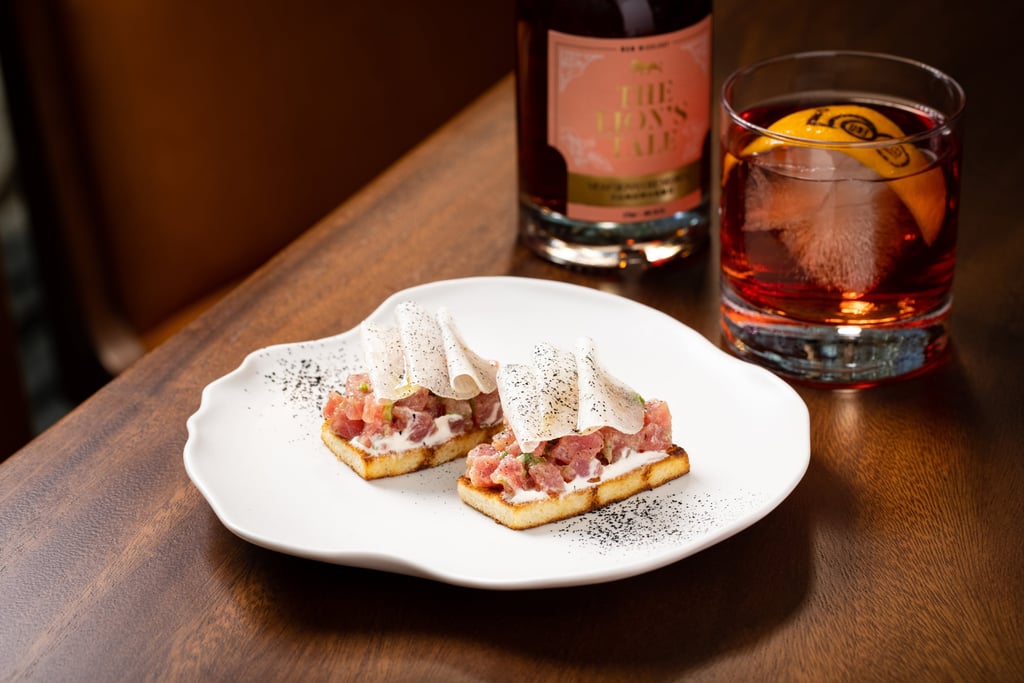 Tuna tartar toast at Grill 58. Photo: Handout Tuna tartar toast at Grill 58. Photo: Handout