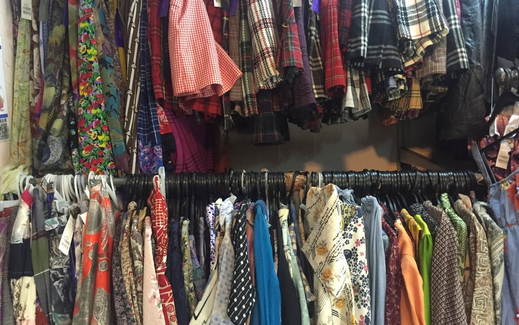 Vintage thrift shop Mee and Gee in Central, Hong Kong. Photo: Sarah Stamp