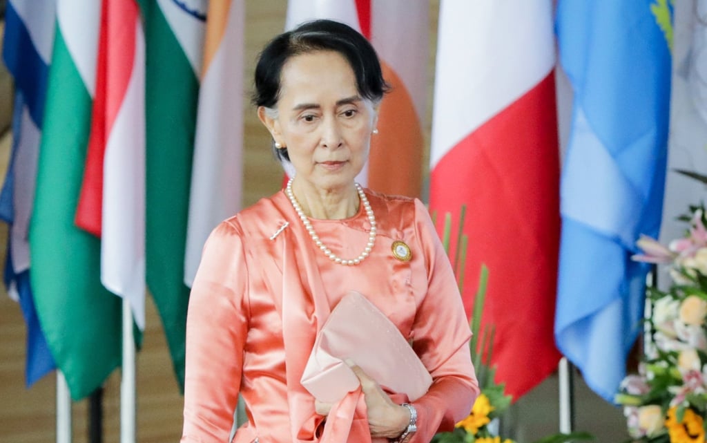 Aung San Suu Kyi in 2017. Thailand’s Foreign Minister Don Pramudwinai said he met the jailed Myanmar leader in prison on Sunday. Photo: dpa