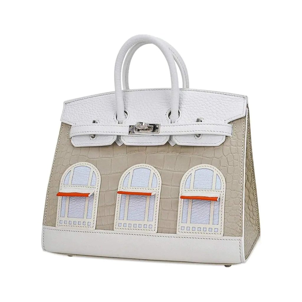 The Hermès Neige Snow Faubourg Birkin is limited in quantity and sports one of the brand’s most unique designs. Photo: Hermès