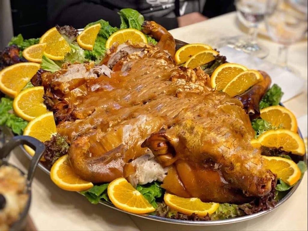 Roasted baby pig at IN Portuguese Food. Photo: Handout