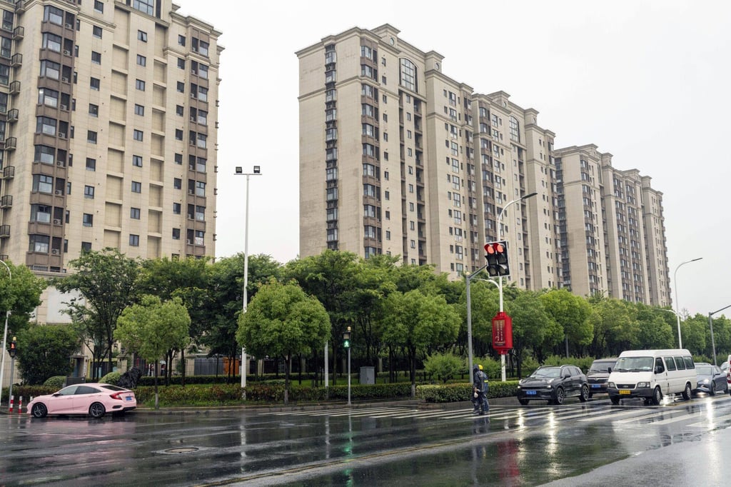 Residential buildings developed by China Evergrande Group in Shanghai. Photo: Bloomberg Residential buildings developed by China Evergrande Group in Shanghai. Photo: Bloomberg