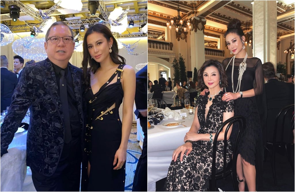 Elly Lam with her business tycoon father Peter Lam and Taiwanese actress mother Lynn Hsieh. Photos: @elly/Instagram