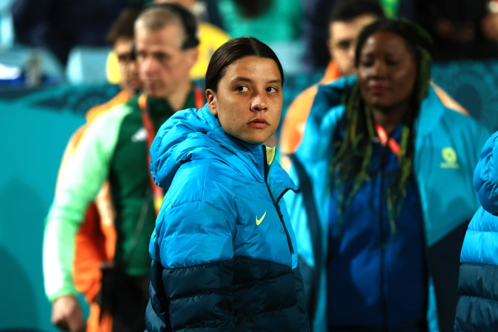 Sam Kerr had to watch her country’s opening game of the Fifa Women’s World Cup from the sidelines. Photo: DPA