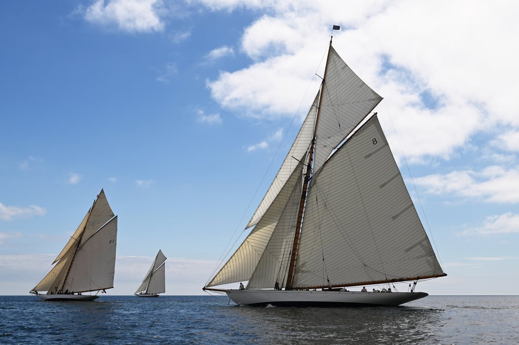 Day two of the 2023 Richard Mille Cup off Falmouth, in southern England. Photo: Getty Images
