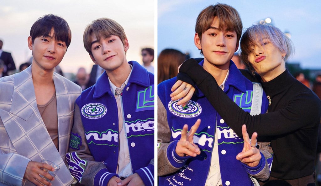 Jeffrey Ngai with Song Joong-ki (left) and Jackson Wang snapped at Louis Vuitton men’s spring/summer 2024 fashion show in Paris. Photo: @jeffreyngai/Instagram Jeffrey Ngai with Song Joong-ki (left) and Jackson Wang snapped at Louis Vuitton men’s spring/summer 2024 fashion show in Paris. Photo: @jeffreyngai/Instagram