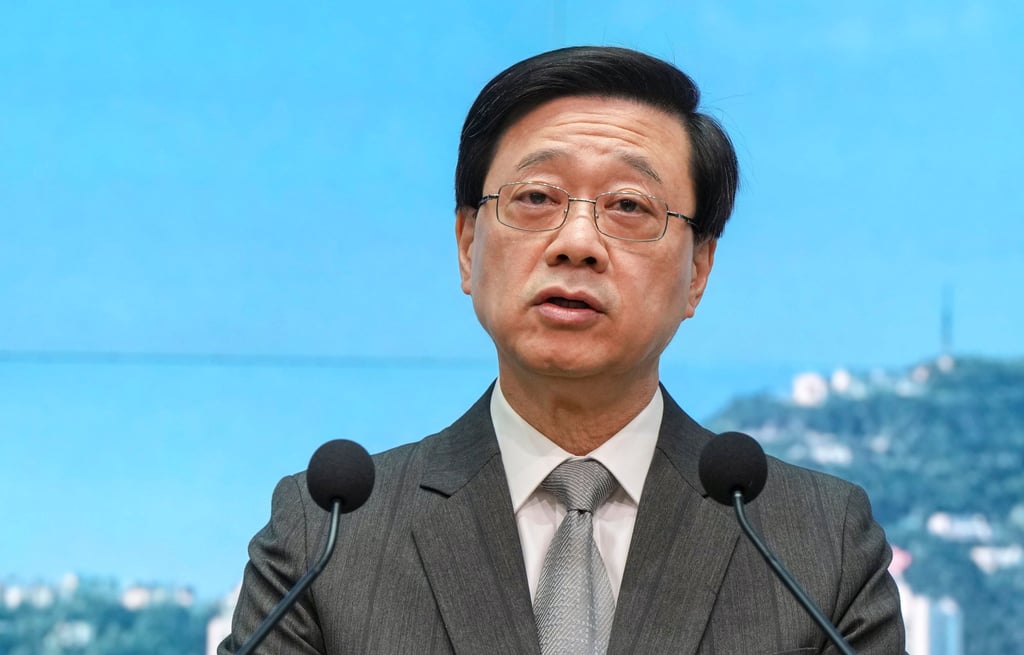 Chief Executive John Lee warns that a Japanese seafood ban is “necessary” to protect the public. Photo: Sam Tsang Chief Executive John Lee warns that a Japanese seafood ban is “necessary” to protect the public. Photo: Sam Tsang