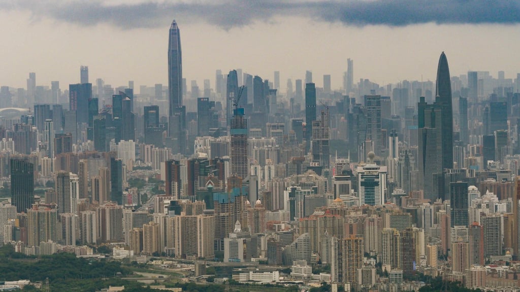 A general picture of Shenzhen area and the Hong Kong Border in the Greater Bay Area from Robin’s Nest. Photo: Martin Chan