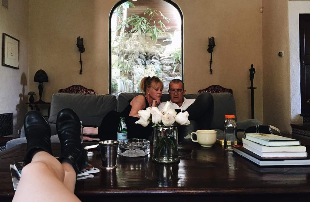 Stella Banderas posted a picture of her parents, Melanie Griffith (left) and Antonio Banderas (right) on Instagram. Photo: @stellabanderasgriffith/Instagram Stella Banderas posted a picture of her parents, Melanie Griffith (left) and Antonio Banderas (right) on Instagram. Photo: @stellabanderasgriffith/Instagram