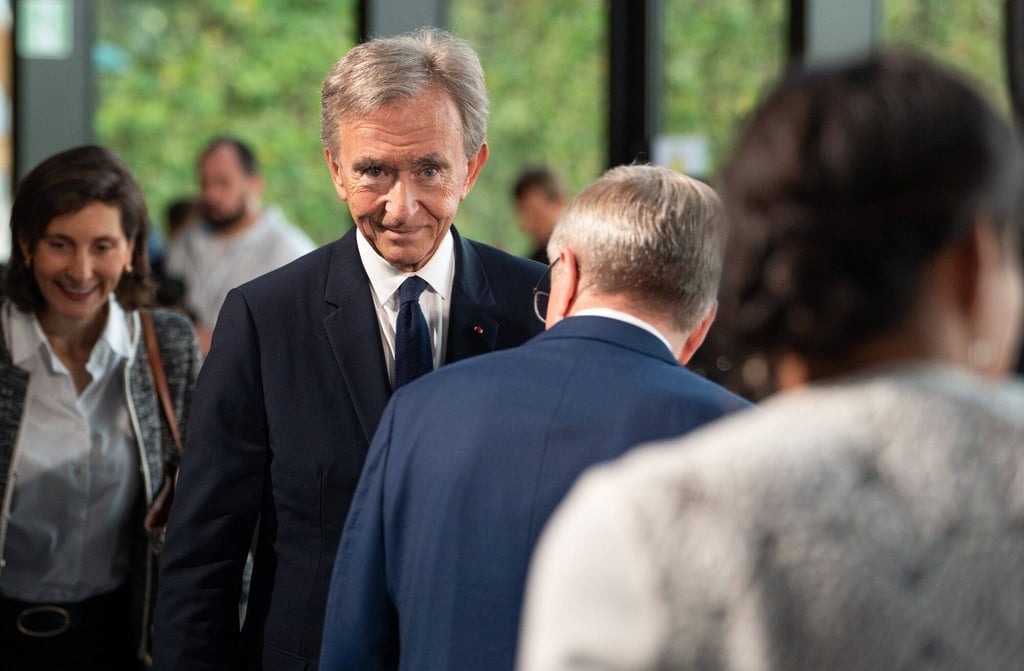Bernard Arnault, billionaire and chairman of LVMH Moët Hennessy Louis Vuitton SE, during a company news conference in Paris, France, on July 24. Photo: Bloomberg Bernard Arnault, billionaire and chairman of LVMH Moët Hennessy Louis Vuitton SE, during a company news conference in Paris, France, on July 24. Photo: Bloomberg