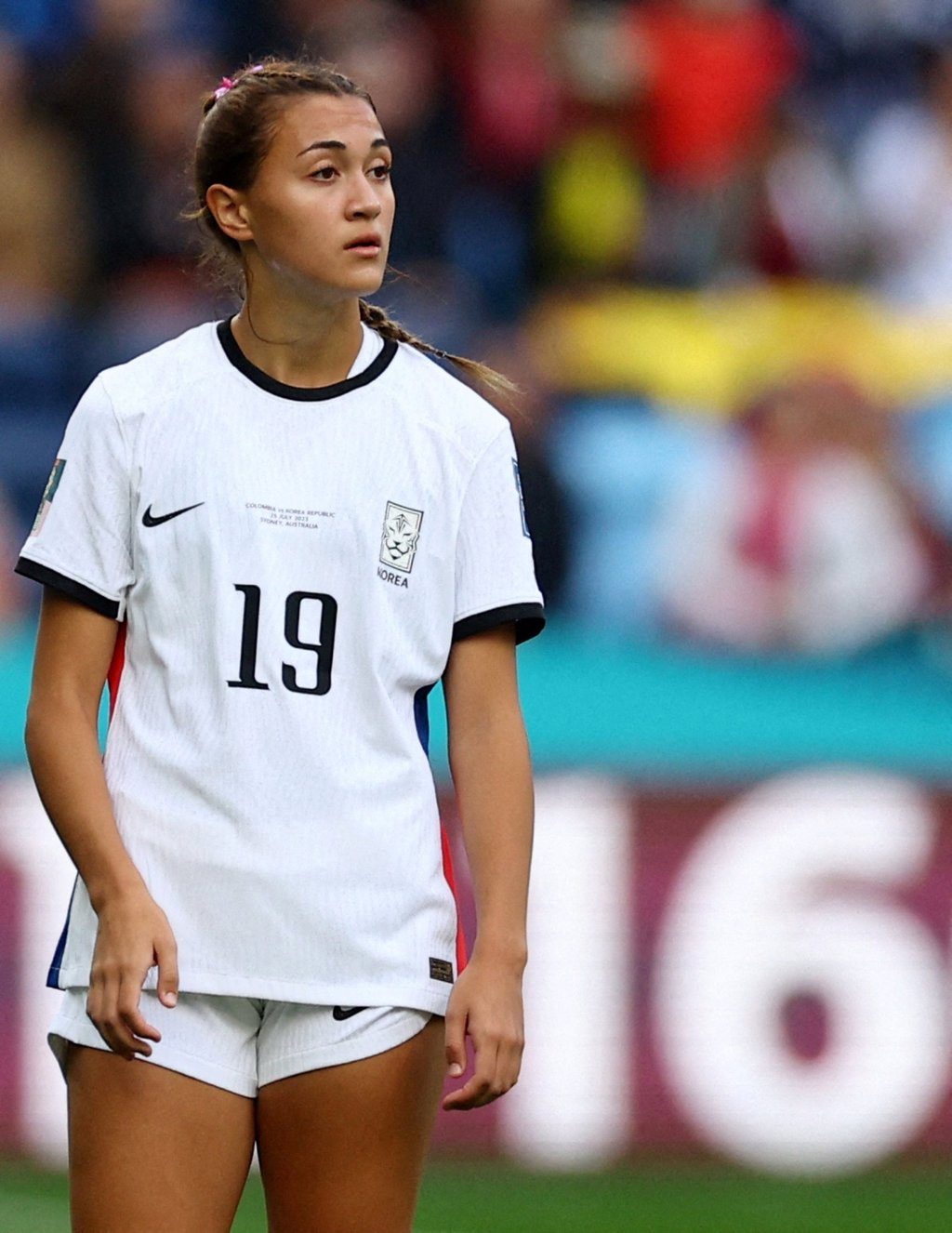 Casey Phair features as a late substitute during South Korea’s opening match against Colombia. Photo: Reuters Casey Phair features as a late substitute during South Korea’s opening match against Colombia. Photo: Reuters