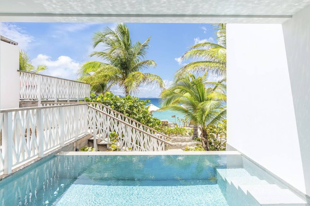 Villa de France at Cheval Blanc, in St Barts, is nearly impossible to spot in real life. Photo: Cheval Blanc Villa de France at Cheval Blanc, in St Barts, is nearly impossible to spot in real life. Photo: Cheval Blanc
