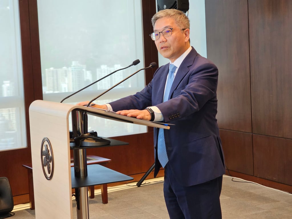 HKMA’s acting CEO Arthur Yuen warned the public o Thursday to be aware of uncertainties due to rising interest rates. Photo: Enoch Yiu