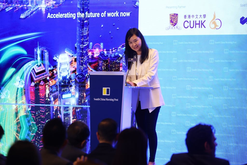 SCMP CEO Catherine So welcomes guests to the summit on Thursday. Photo: Dickson Lee