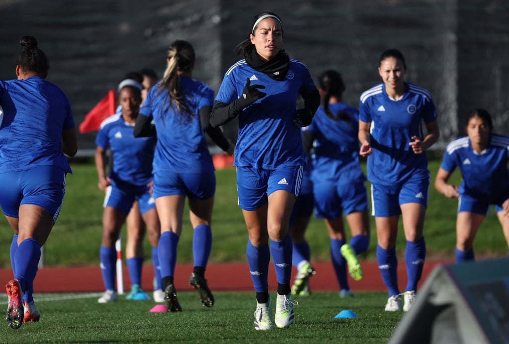 Philippines players are put through their paces during a training session ahead of their game against Norway. Photo: EPA-EFE Philippines players are put through their paces during a training session ahead of their game against Norway. Photo: EPA-EFE