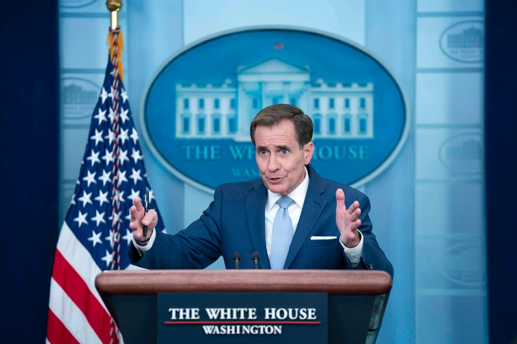 US National Security Council spokesman John Kirby said only that the US would “make sure that attendance [at Apec] is in keeping with the US laws and regulations”. Photo: EPA-EFE