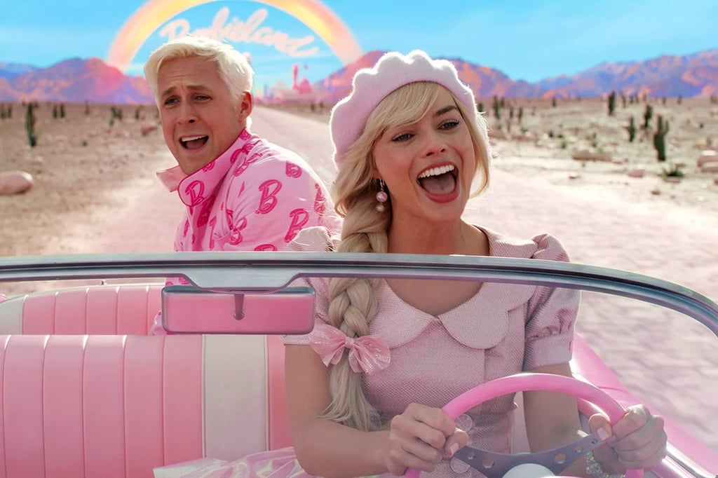 Ken (Ryan Gosling) and Barbie (Margot Robbie) in Barbie. Photo: Warner Bros. Pictures