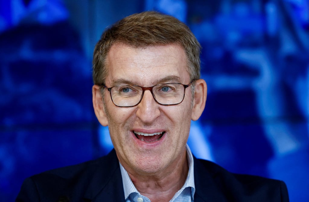 Alberto Nunez Feijoo, Spain’s People’s Party leader, in Madrid, Spain on Monday. Photo: Reuters Alberto Nunez Feijoo, Spain’s People’s Party leader, in Madrid, Spain on Monday. Photo: Reuters