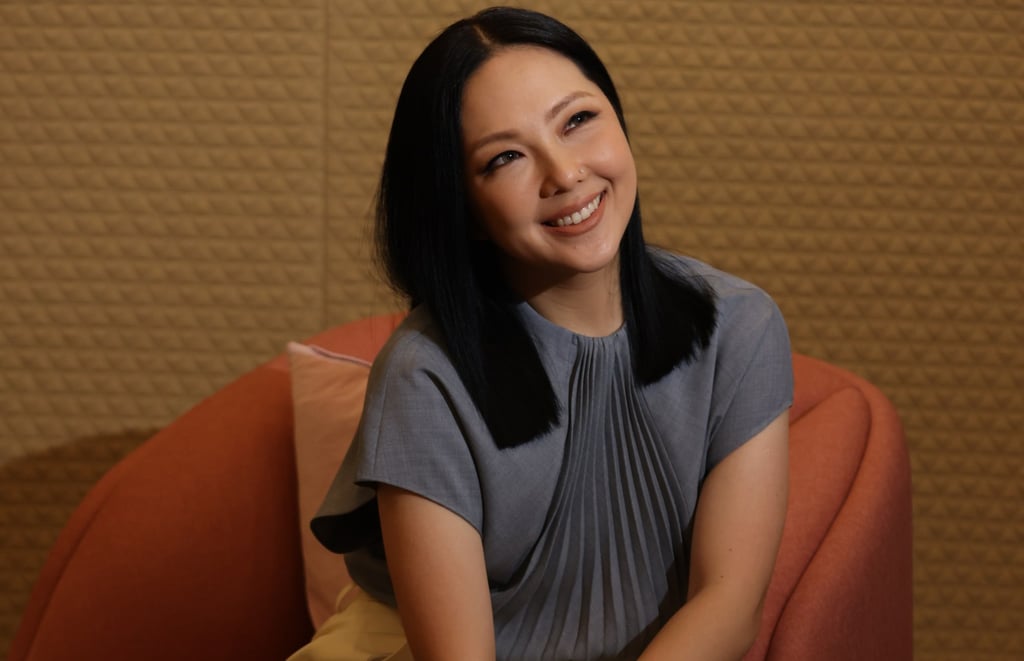 Hong Kong singer Janice Vidal posing for pictures at Warner Music’s Hong Kong office in Kowloon Bay, in May 2022. Photo: Nora Tam