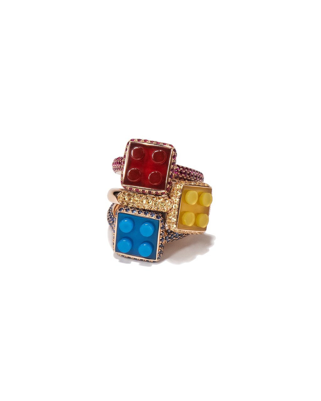 Nadine Ghosn Lego rings. Photo: Handout