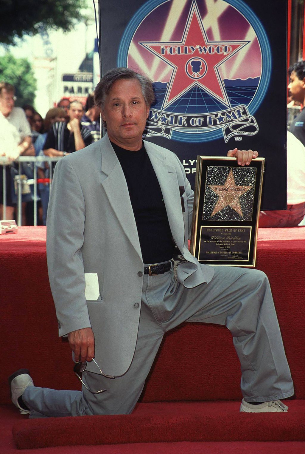 US film director William Friedkin attends his Walk of Fame ceremony in Hollywood, California, in August 1997. Photo: AFP