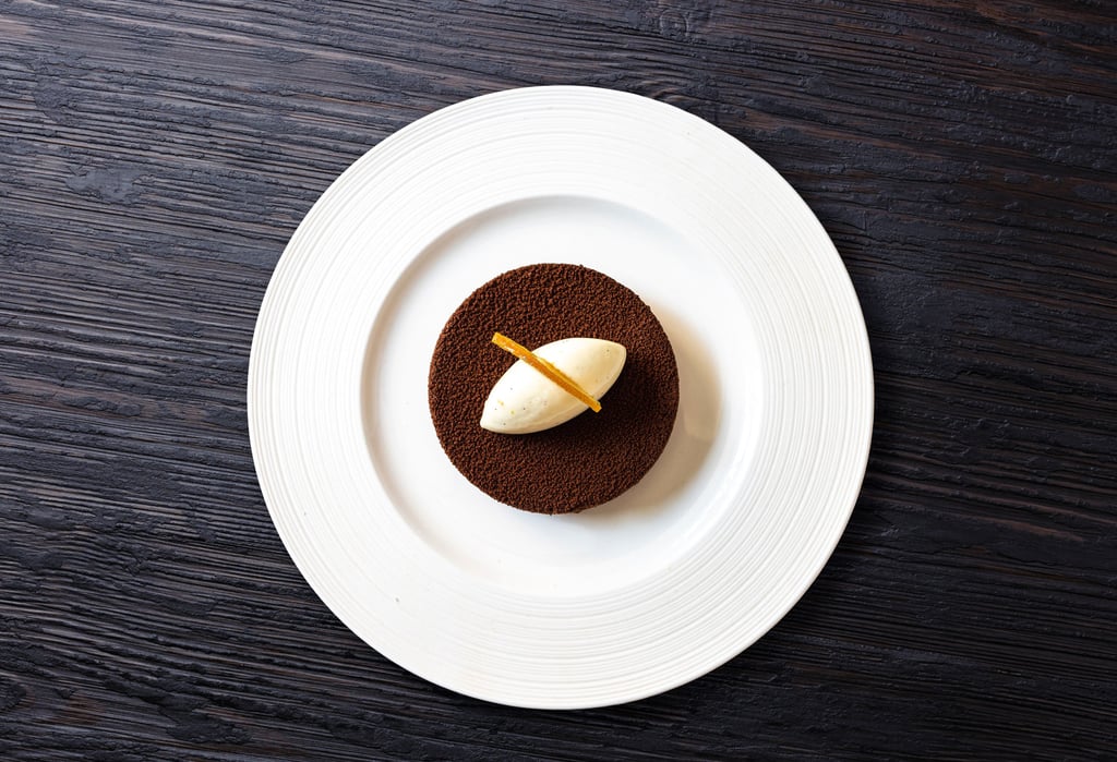 Odette’s Jaffa Cake from Odette’s restaurant in London. Photo: Handout