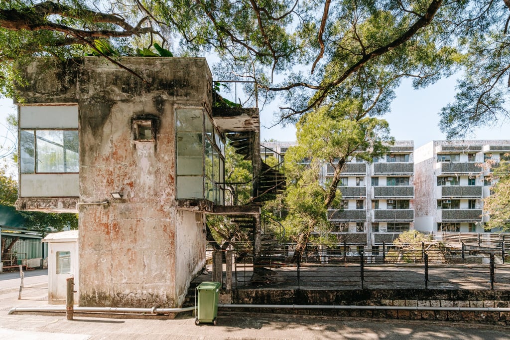 The Guard House, by architect Ronald Poon, at the Shaw Studios residential blocks in Clear Water Bay. Photo: Kevin Mak The Guard House, by architect Ronald Poon, at the Shaw Studios residential blocks in Clear Water Bay. Photo: Kevin Mak