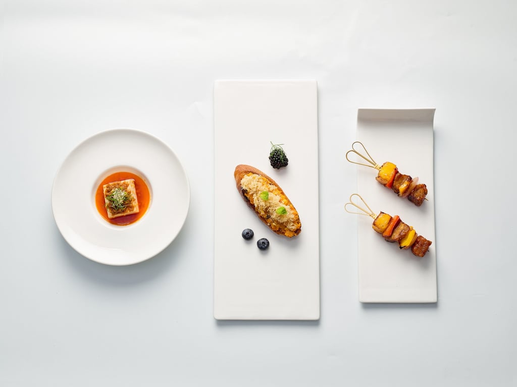 Dishes made from CellX’s cultivated meat products. Photo: Handout