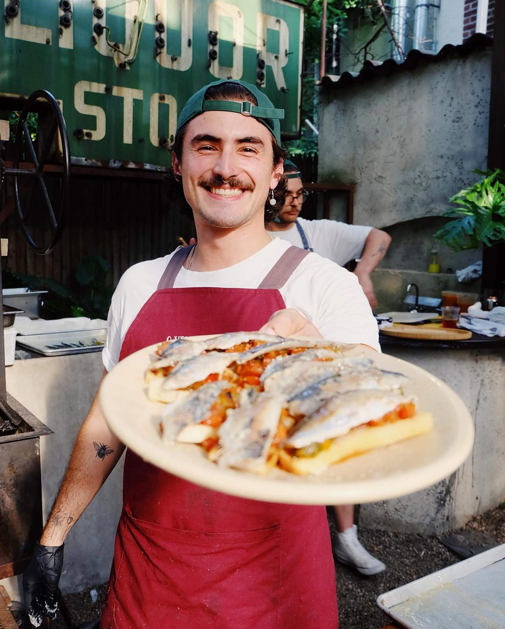 Ze Paulo Rocha, chef at O Velho Eurico in Lisbon, at a pop-up event in Brooklyn, New York in 2023. Photo: Instagram/@ovelhoeurico Ze Paulo Rocha, chef at O Velho Eurico in Lisbon, at a pop-up event in Brooklyn, New York in 2023. Photo: Instagram/@ovelhoeurico