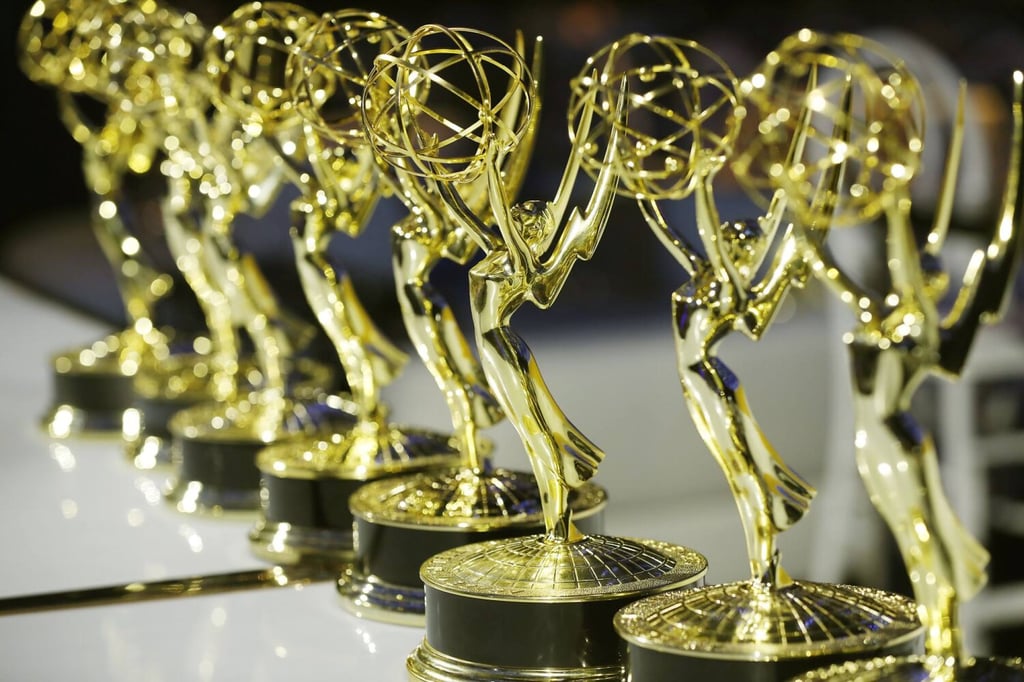 Emmy Award statues. Television’s equivalent of the Oscars will be postponed until January over Hollywood strikes. Photo: TNS