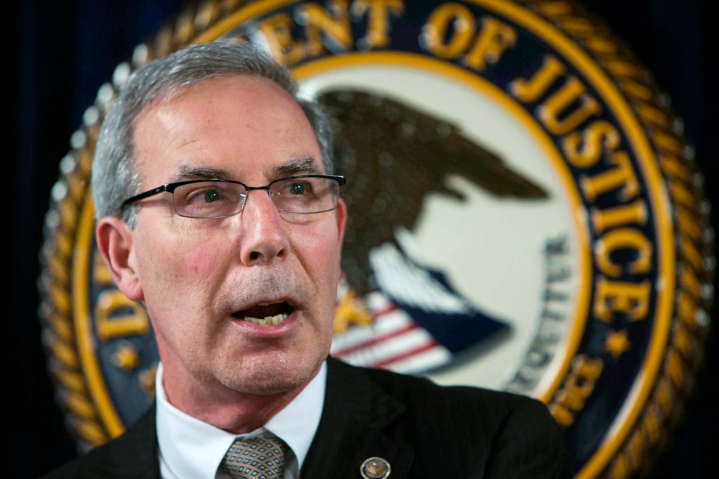 US Attorney David Weiss speaks during a press conference in Wilmington, Delaware, in May 2018. Photo: The News Journal via AP