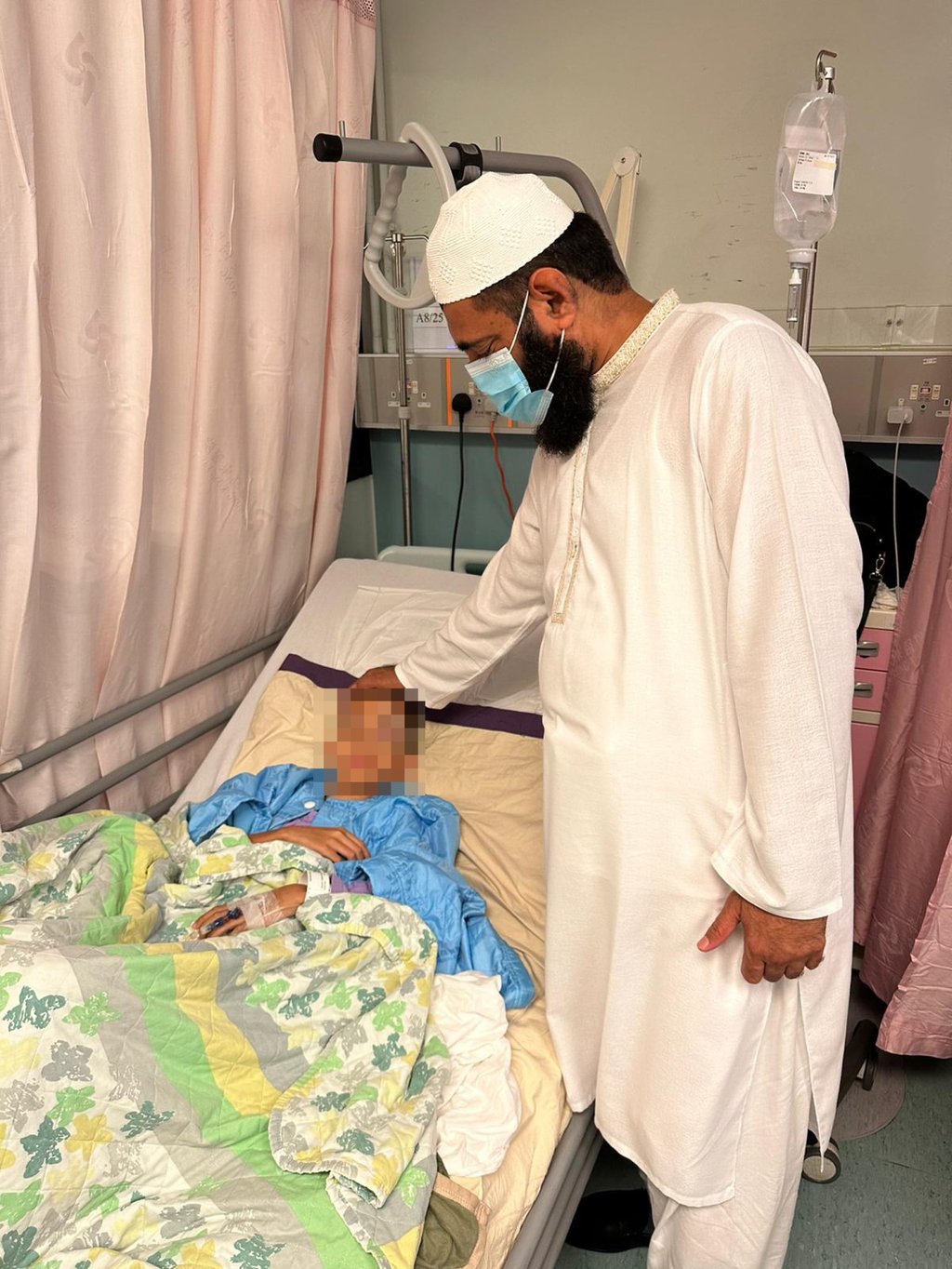 The city’s chief imam, Mufti Muhammad Arshad, has visited the boy in hospital. Photo: Handout