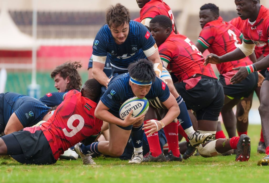 Hong Kong took hosts Kenya to the wire in a topsy-turvy battle at the World U20 Trophy in July. Photo: World Rugby Hong Kong took hosts Kenya to the wire in a topsy-turvy battle at the World U20 Trophy in July. Photo: World Rugby