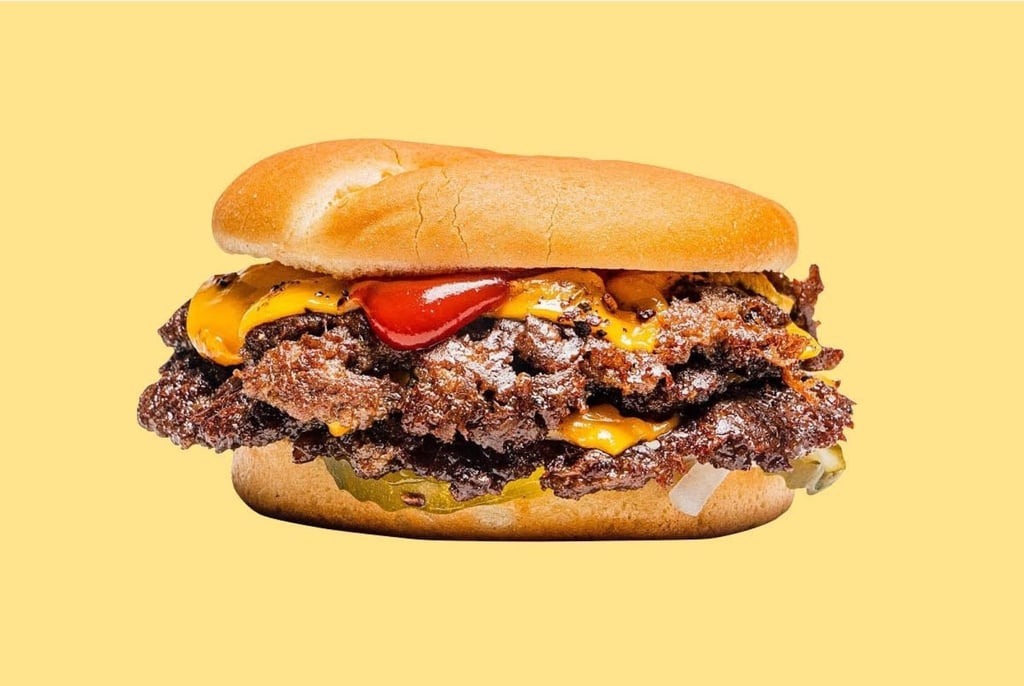 A sandwich from MrBeast Burger. Customer reviews for its burgers have been bad. Photo: MrBeast Burger