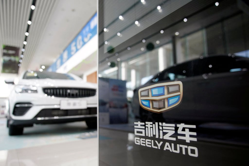 A Geely dealership in Shanghai. Jiyue 01 will be built by the Zhejiang-based carmaker. Photo: Reuters A Geely dealership in Shanghai. Jiyue 01 will be built by the Zhejiang-based carmaker. Photo: Reuters