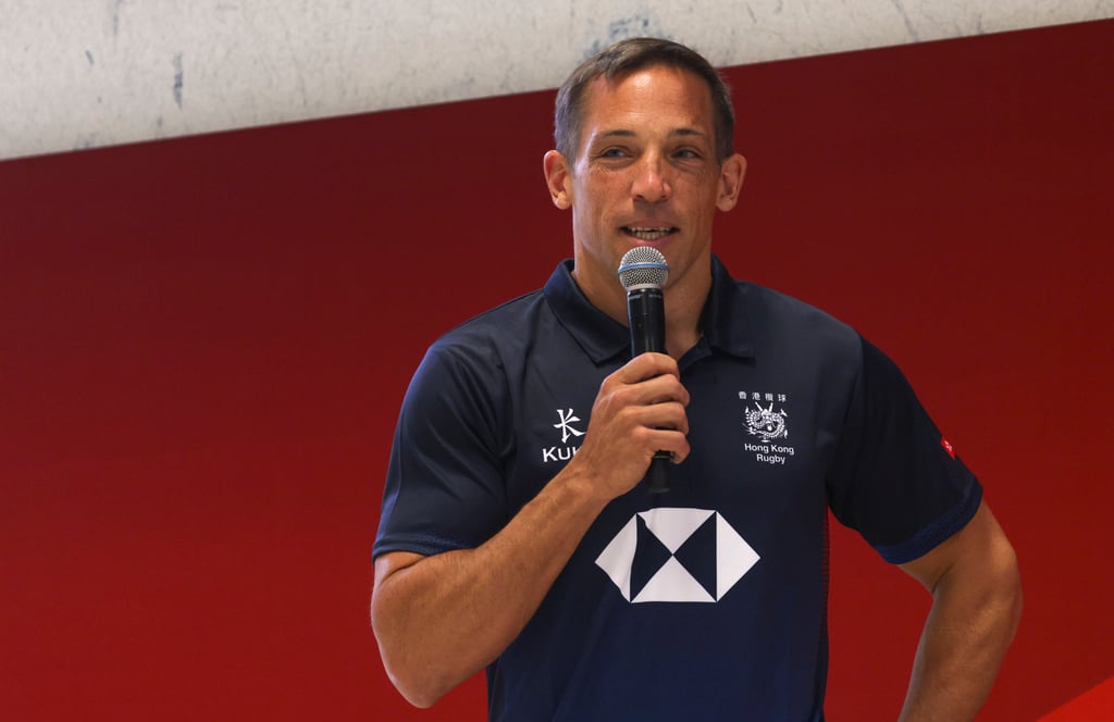 New Hong Kong women’s Sevens head coach Andrew Vilk took his first training session at the city’s Sports Institute on Monday. Photo: Yik Yeung-man