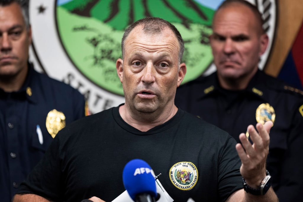 Hawaii Governor Josh Green in Kahului, Hawaii. Photo: EPA-EFE Hawaii Governor Josh Green in Kahului, Hawaii. Photo: EPA-EFE