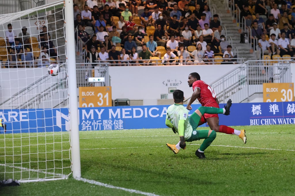 Haiphong’s Yuri Mamute scored twice in extra time to twist the knife against BC Rangers. Photo: Yik Yeung-man Haiphong’s Yuri Mamute scored twice in extra time to twist the knife against BC Rangers. Photo: Yik Yeung-man