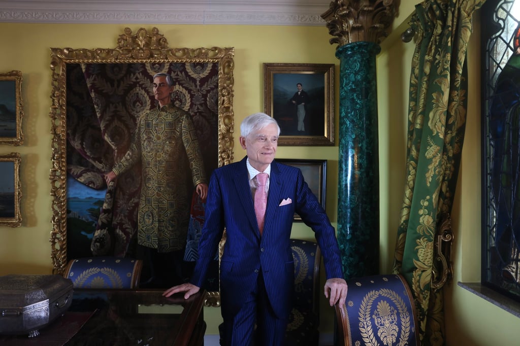Collector Chris Hall at his home on The Peak, in Hong Kong. Photo: Jonathan Wong Collector Chris Hall at his home on The Peak, in Hong Kong. Photo: Jonathan Wong