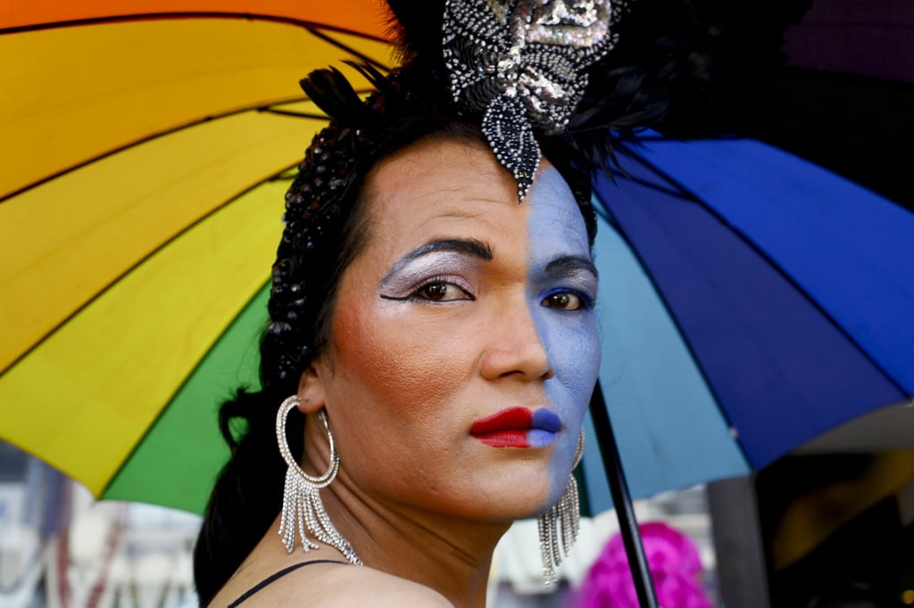 A member of Nepal’s LGBTQ community takes part in a pride parade in Kathmandu. Photo: Xinhua A member of Nepal’s LGBTQ community takes part in a pride parade in Kathmandu. Photo: Xinhua