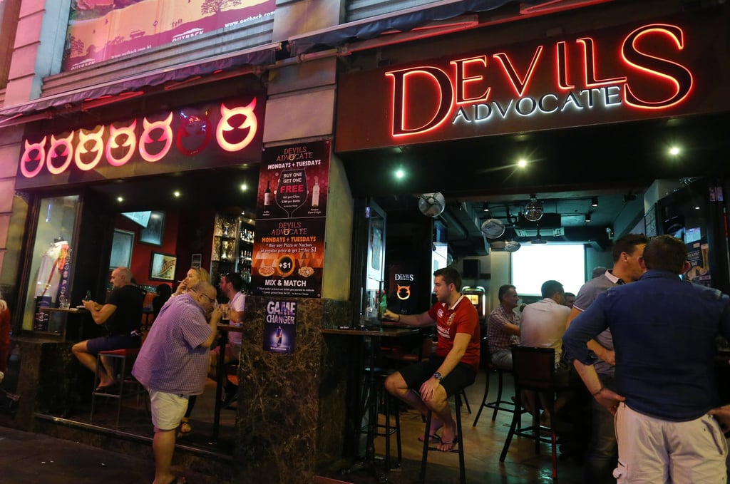 Sports bars report an unexpected crowd for the England v Australia semi-final match. Photo: Dickson Lee
