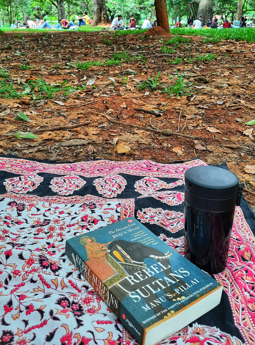 The writer joins Cubbon Reads on a Saturday morning, with a book and a coffee. Photo: Anita Rao Kashi