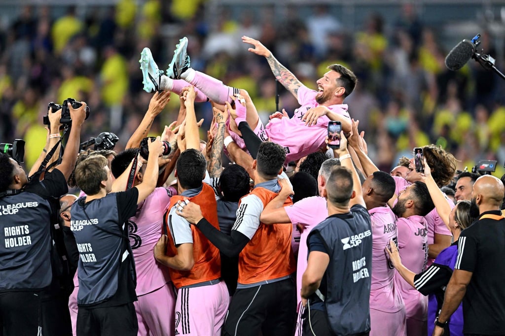 Lionel Messi has been on a high since joining David Beckham’s team Inter Miami. Photo: AFP