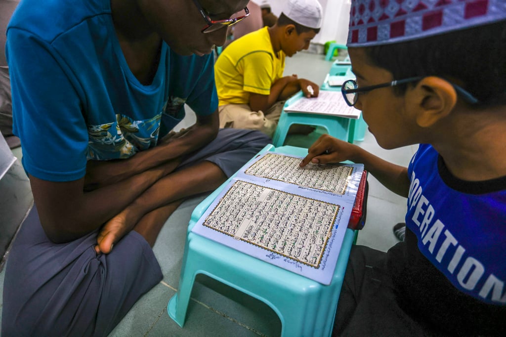 The Koran is taught at Kowloon Mosque in Tsim Sha Tsui. Photo: Jonathan Wong
