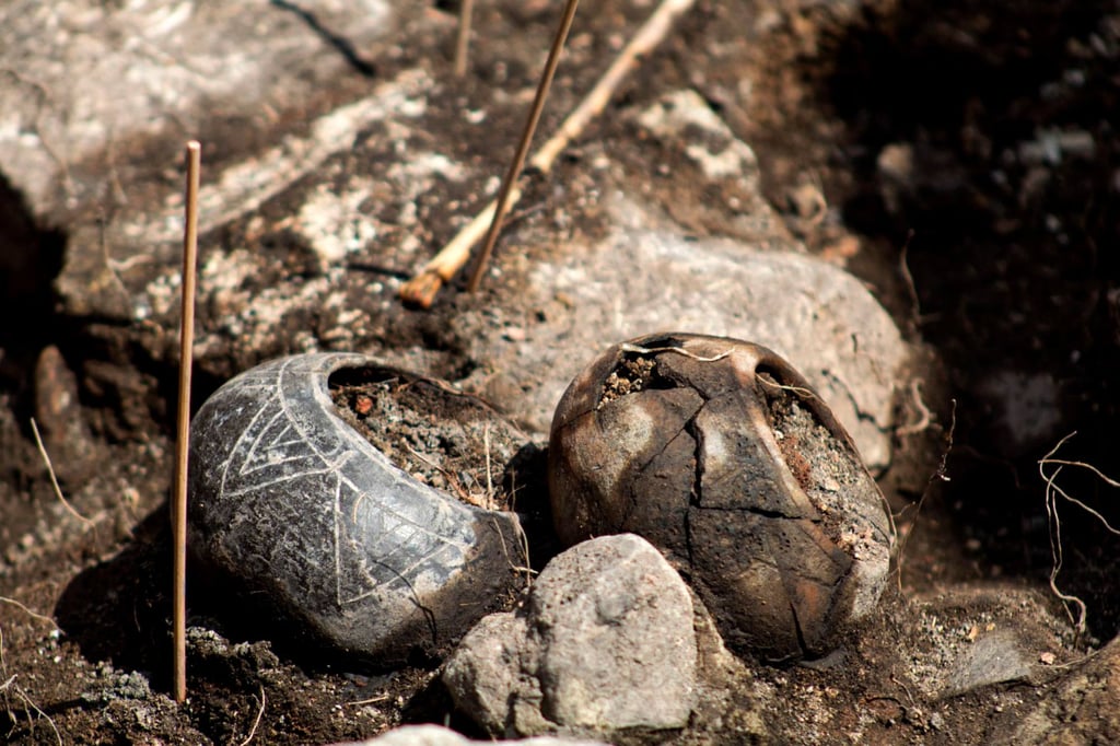 The remains of a 3,000-year-old priest’s tomb in Cajamarca, northeast of Peru. Photo: Handout / Peruvian Ministry of Culture / AFP