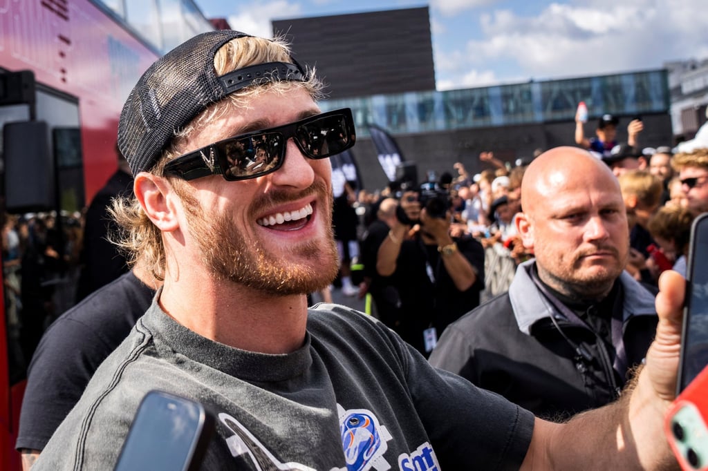 YouTube personality Logan Paul interacts with fans during a Prime soft drink promotional event in Copenhagen, Denmark, on June 27. Photo: Reuters YouTube personality Logan Paul interacts with fans during a Prime soft drink promotional event in Copenhagen, Denmark, on June 27. Photo: Reuters