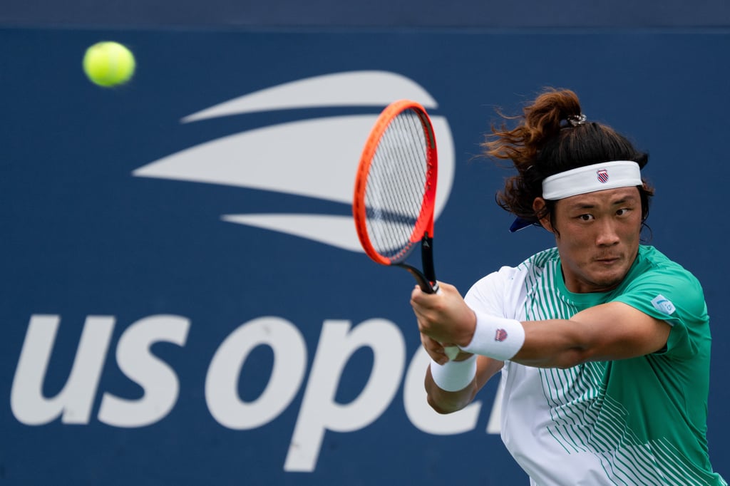 Zhang Zhizhen of China defeats J.J. Wolf in first round of 2023 US Open. Photo: Xinhua Zhang Zhizhen of China defeats J.J. Wolf in first round of 2023 US Open. Photo: Xinhua