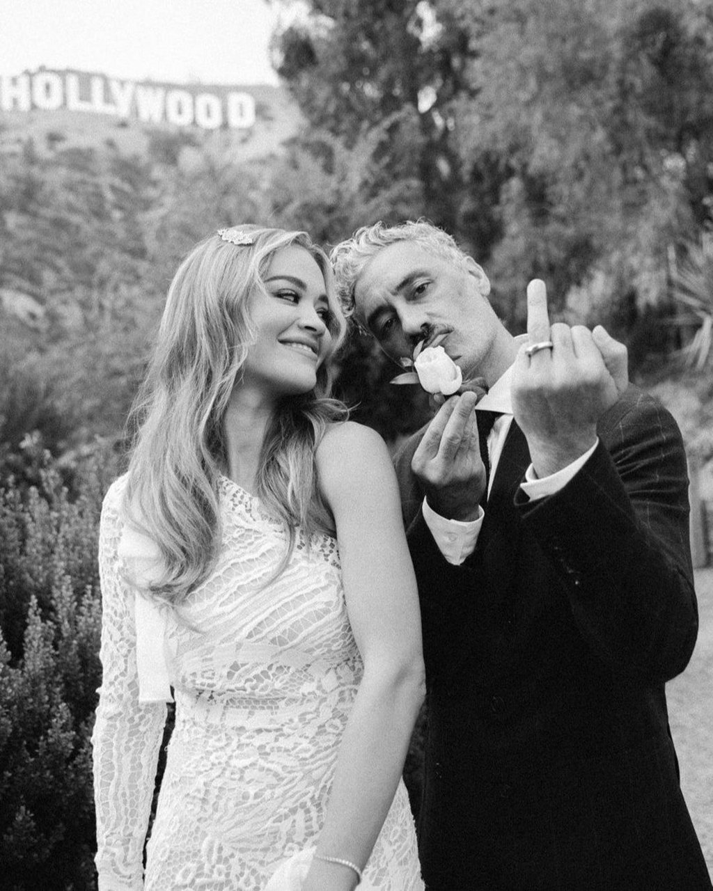 Rita Ora married Taika Waititi in a small, private ceremony in Los Angeles, in August 2022. Photo: @ritaora/Instagram