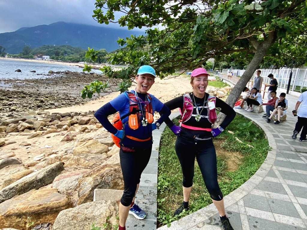 Cathy Cole (right) and Charmian Woodhouse decided in 2021 to circumnavigate Lantau Island by travelling along its shoreline. Photo: Charmian Woodhouse